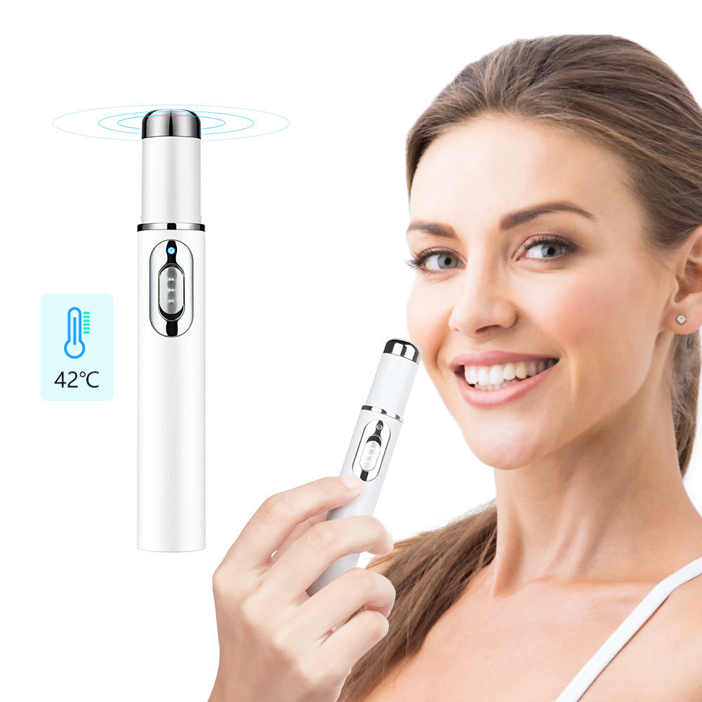 Stylo de thérapie à la lumière bleue contre l'acné, élimination au Laser, traitement des rides et des cicatrices, dispositif souple