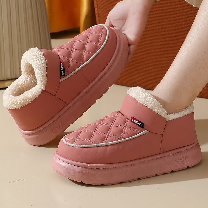 Chaussons d'Hiver Douillets en Coton