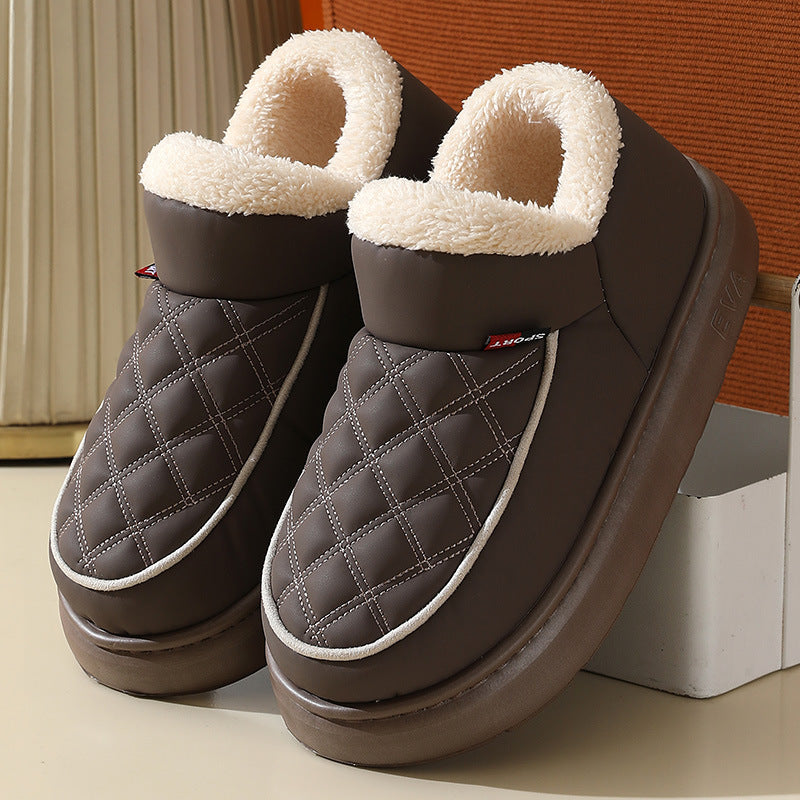 Chaussons d'Hiver Douillets en Coton