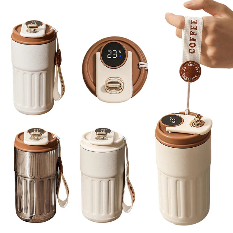 Tasse à café thermos numérique intelligente.