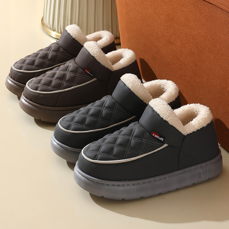 Chaussons d'Hiver Douillets en Coton