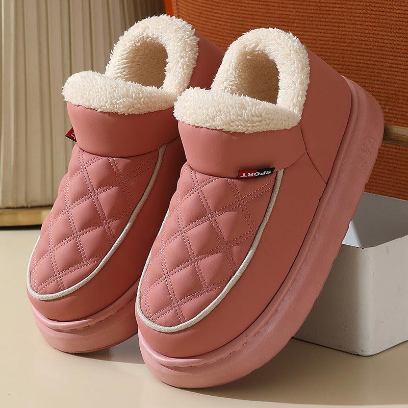 Chaussons d'Hiver Douillets en Coton