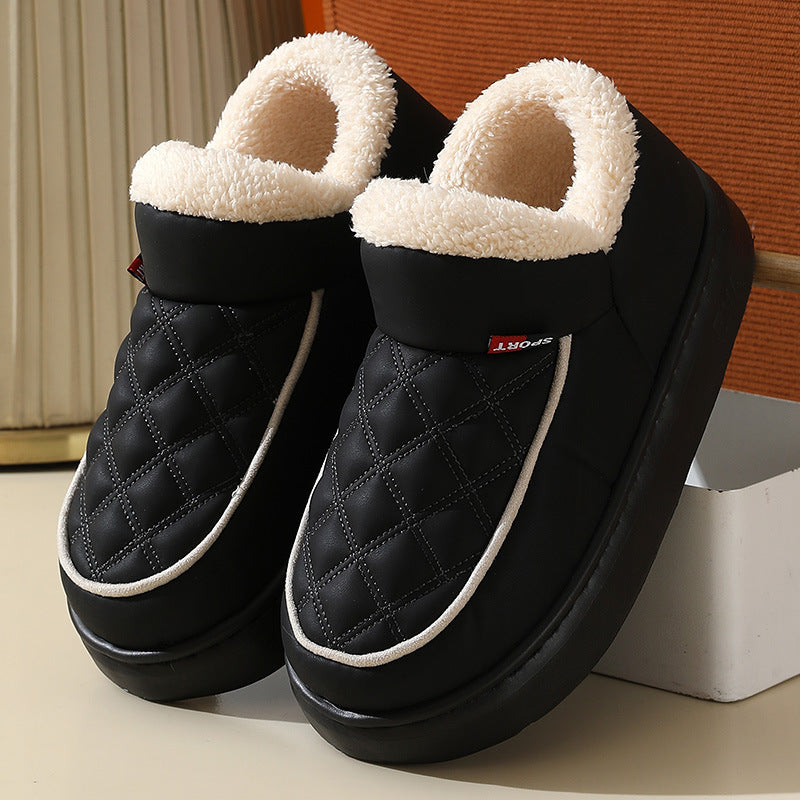 Chaussons d'Hiver Douillets en Coton