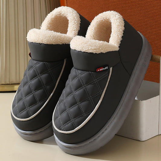 Chaussons d'Hiver Douillets en Coton